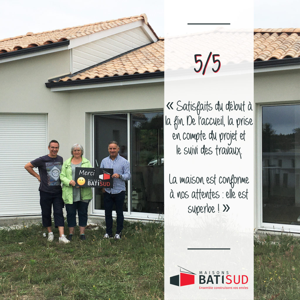 MAISONS BATI SUD - Réception d'une nouvelle maison à Hourtin - 1