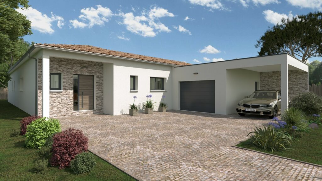 Maisons Bati Sud, constructeur de maisons en Gironde - Photo maison sur mesure à Léognan