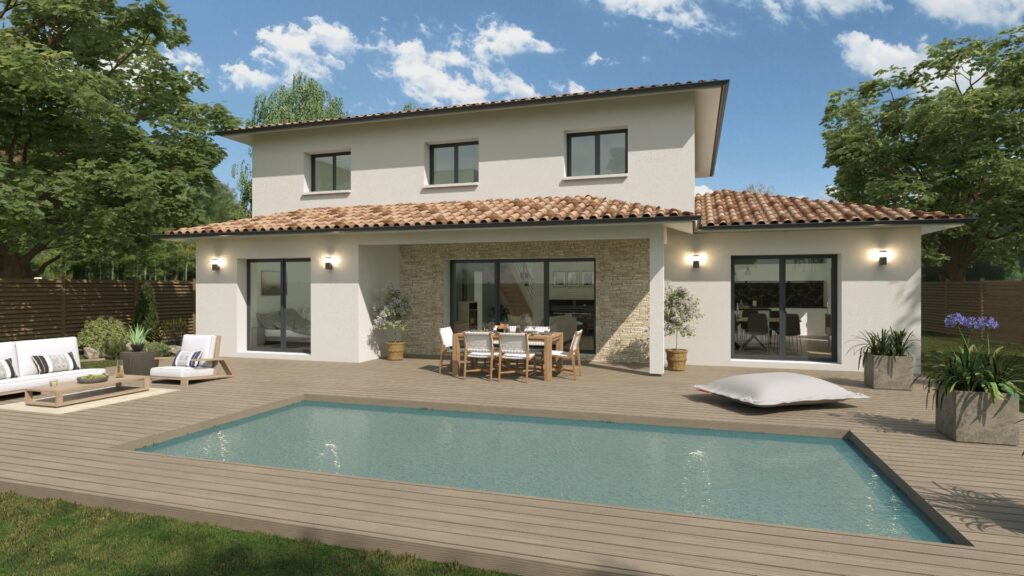 Maisons Bati Sud, constructeur de maisons en Gironde - Photo maison sur mesure à Saint-Aubin-de-Médoc