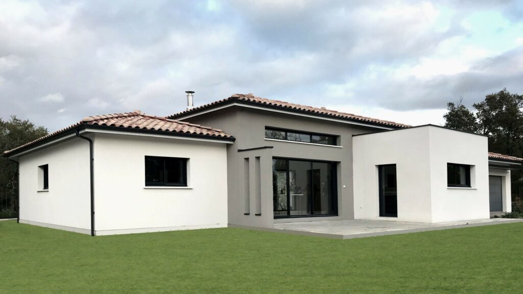 Maisons Bati Sud, constructeur de maisons en Gironde - Photo réalisation maison design ultra lumineuse