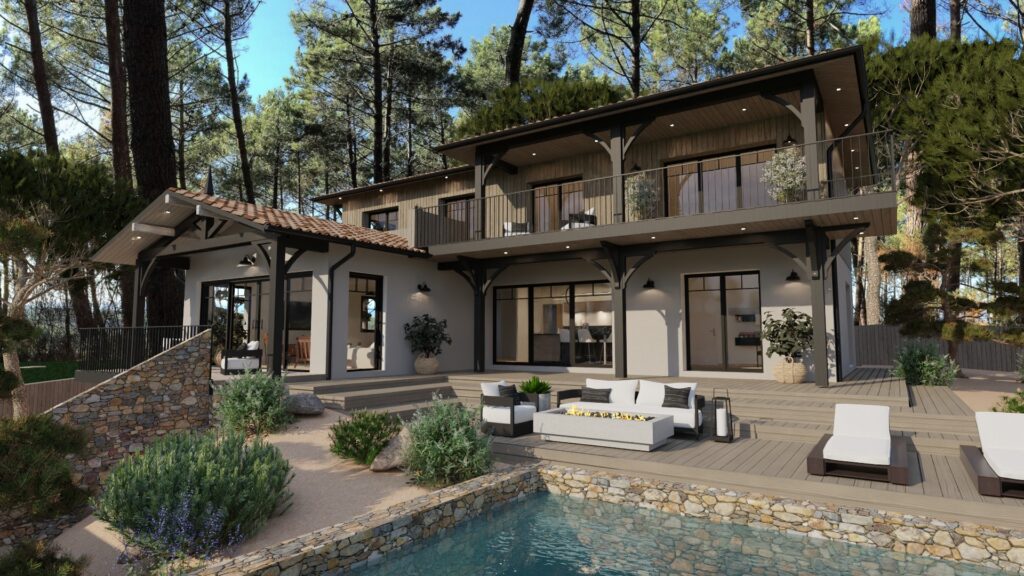 Maisons Bati Sud, constructeur de maisons en Gironde - Photo maison sur mesure La Teste