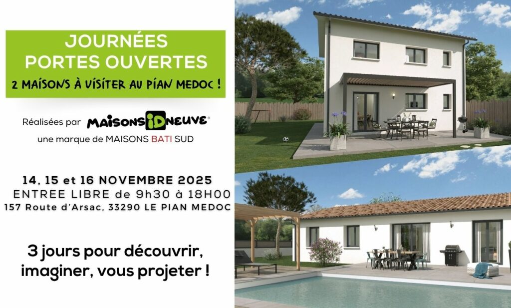 maisons bati sud maisons id neuve journees portes ouvertes pian medoc