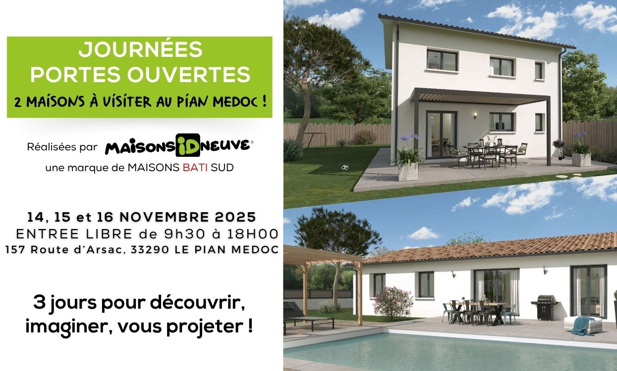 maisons bati sud maisons id neuve journees portes ouvertes pian medoc